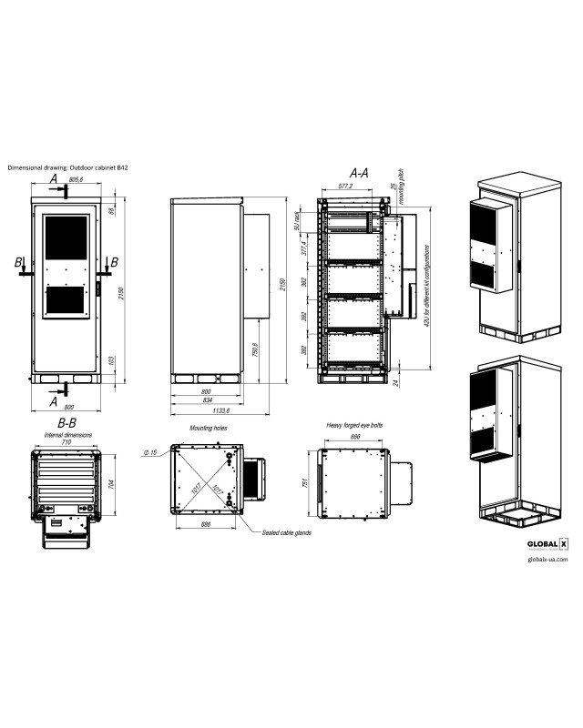 Габаритне креслення B42